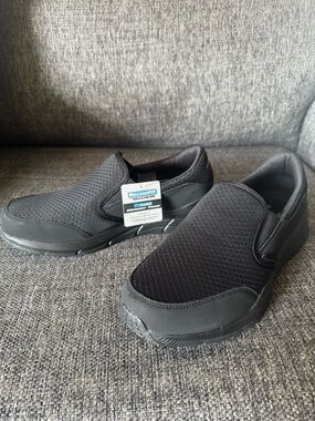 Skechers Black Slip-On Memory Foam Loafers